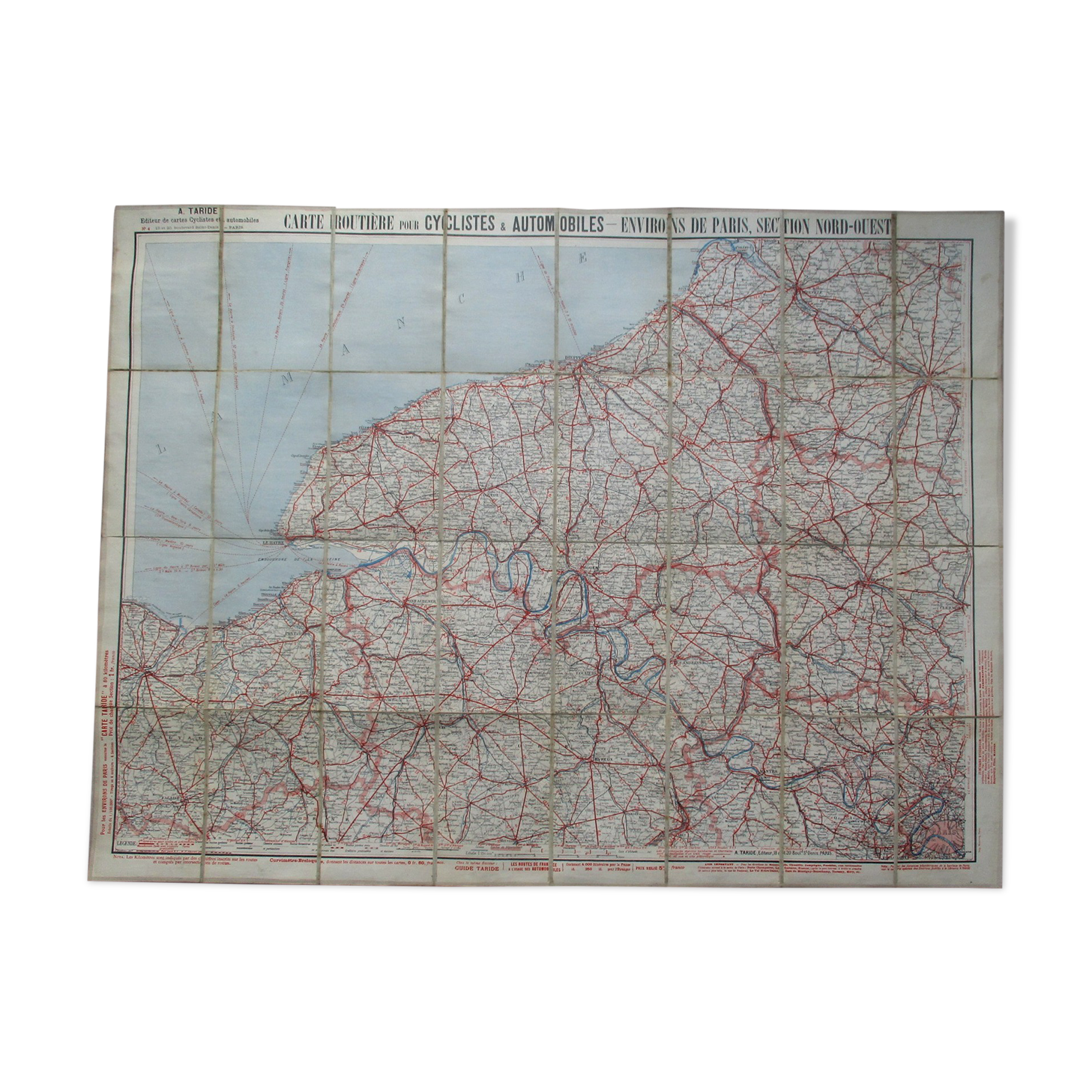 Map of Taride around paris north-west