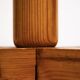 Vintage Scandinavian-style pine ball coat rack