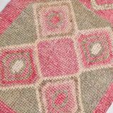 Pink Cream Turkish Runner Rug, 70x309Cm