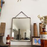 Barber mirror with chain 33 x 28 cm