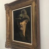 Portrait of an old man, oil on canvas signed