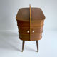 60s Portable Scandinavian Seamstress Worker, Wood
