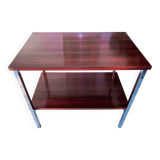 International Furniture side table, chrome and rosewood, 1970