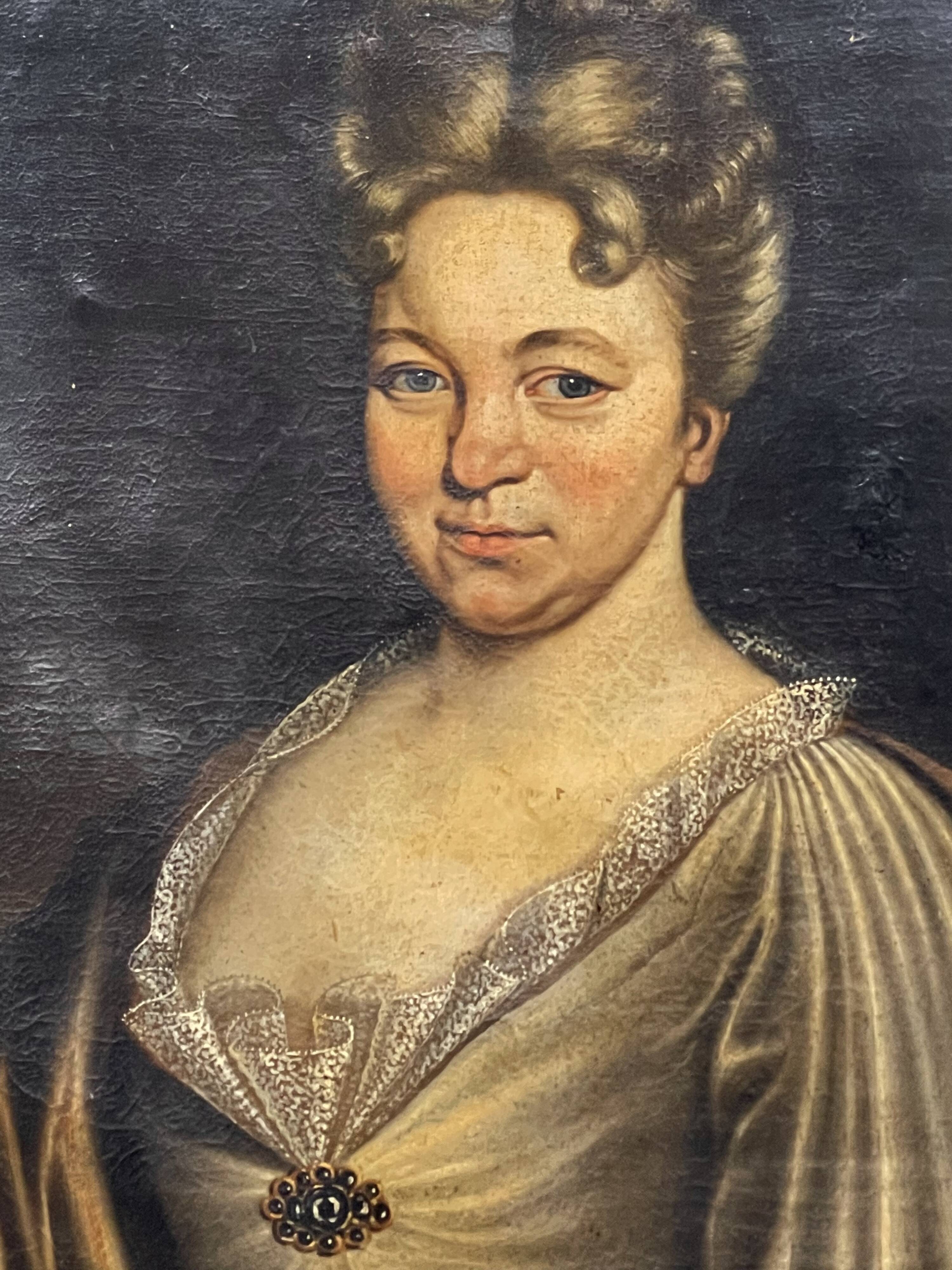 Pair of portraits from the early 18th century
