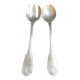 Silver metal salad setting cutlery Christofle service Vendôme