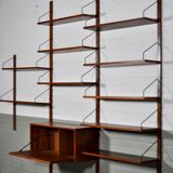 Danish Royal Wall System shelving unit by Poul Cadovius