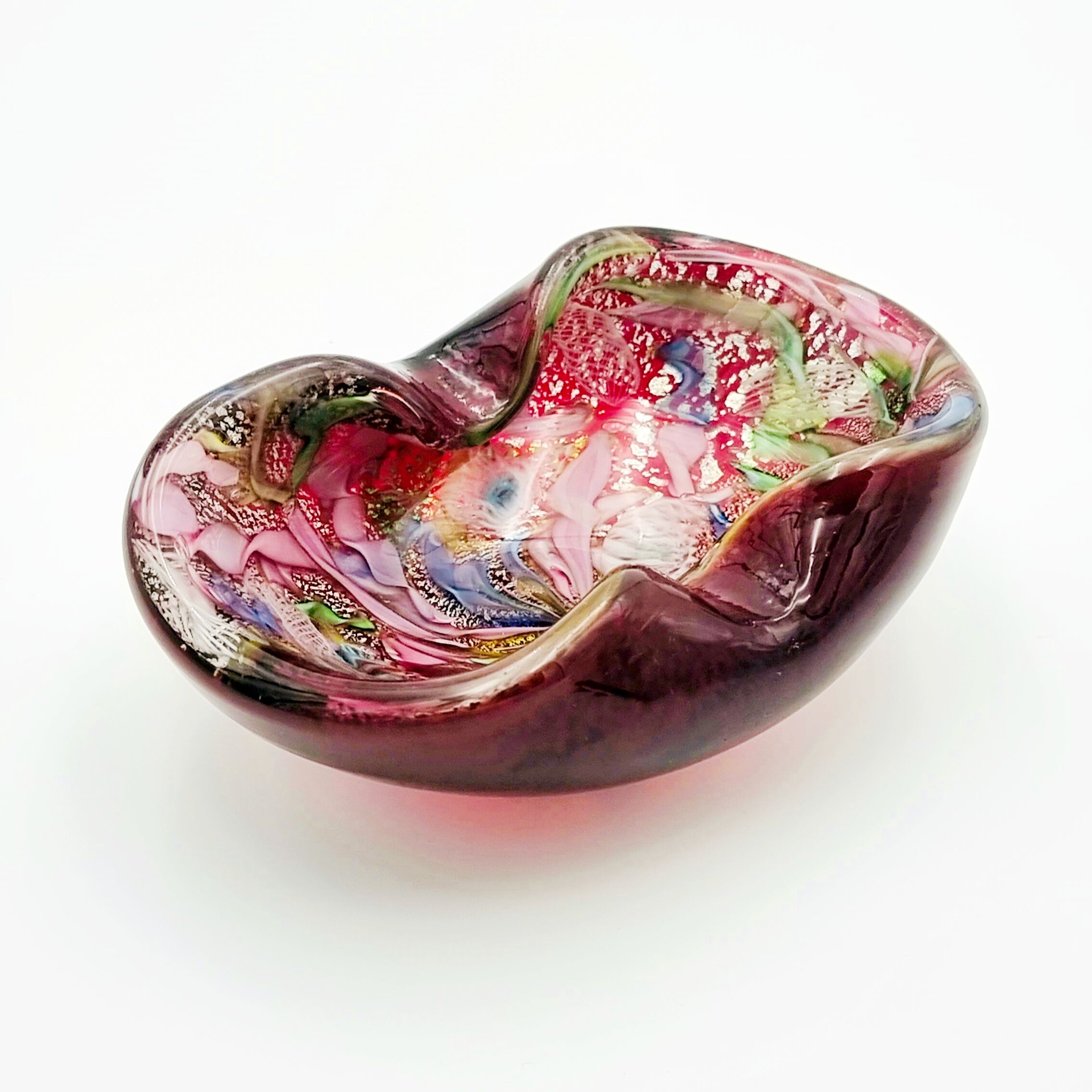Vintage Murano Glass Bowl by Dino Martens for Aureliano Toso, 1950s