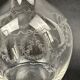 Engraved crystal carafe from the late 19th to early 20th century.