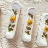 12 earthenware knife holders from Moustiers Sainte Marie at the time of the earthenware makers