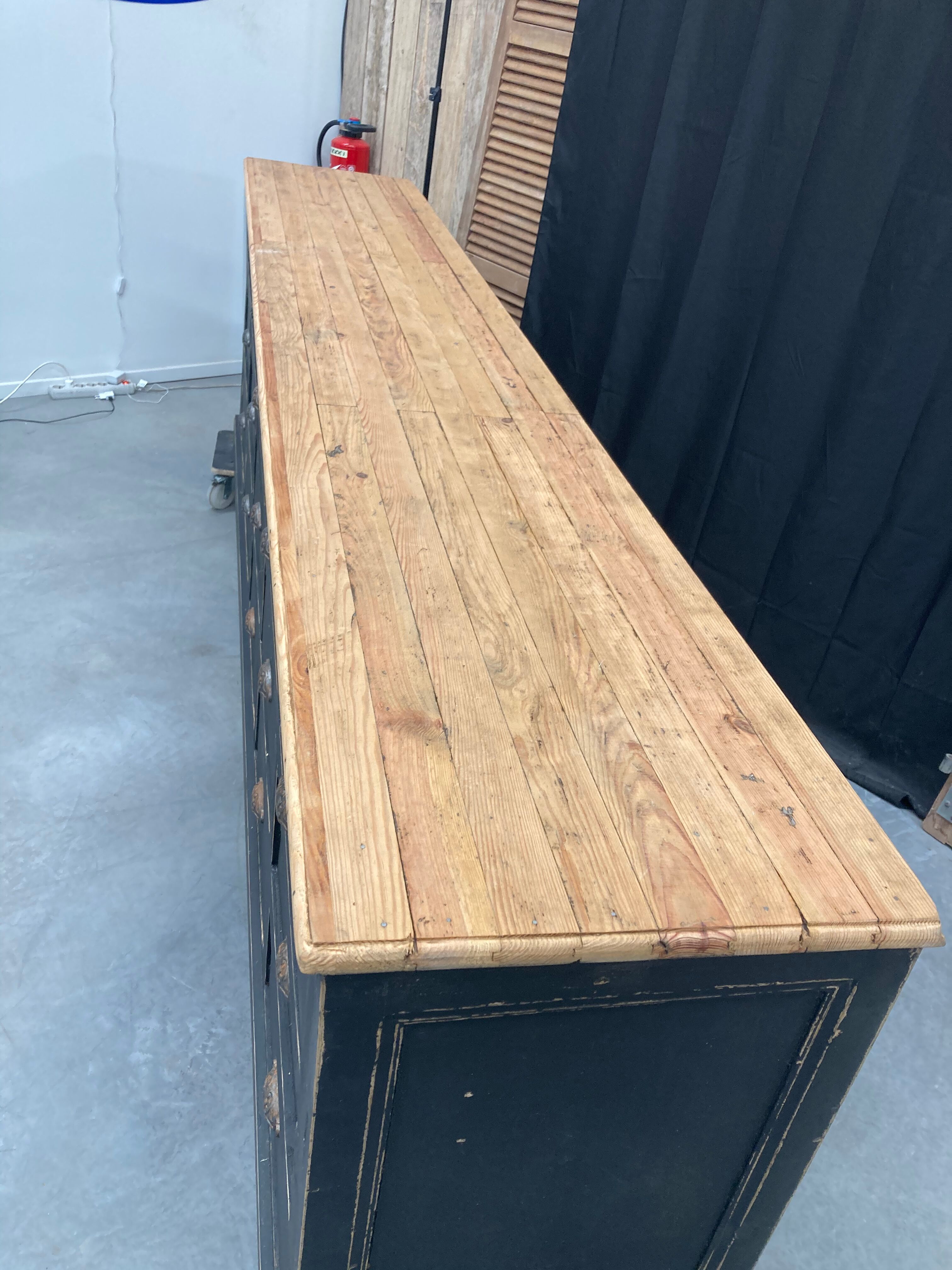 Old 15-drawer trade cabinet