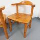 Set of 4 armchairs in pine from the 60s and 70s