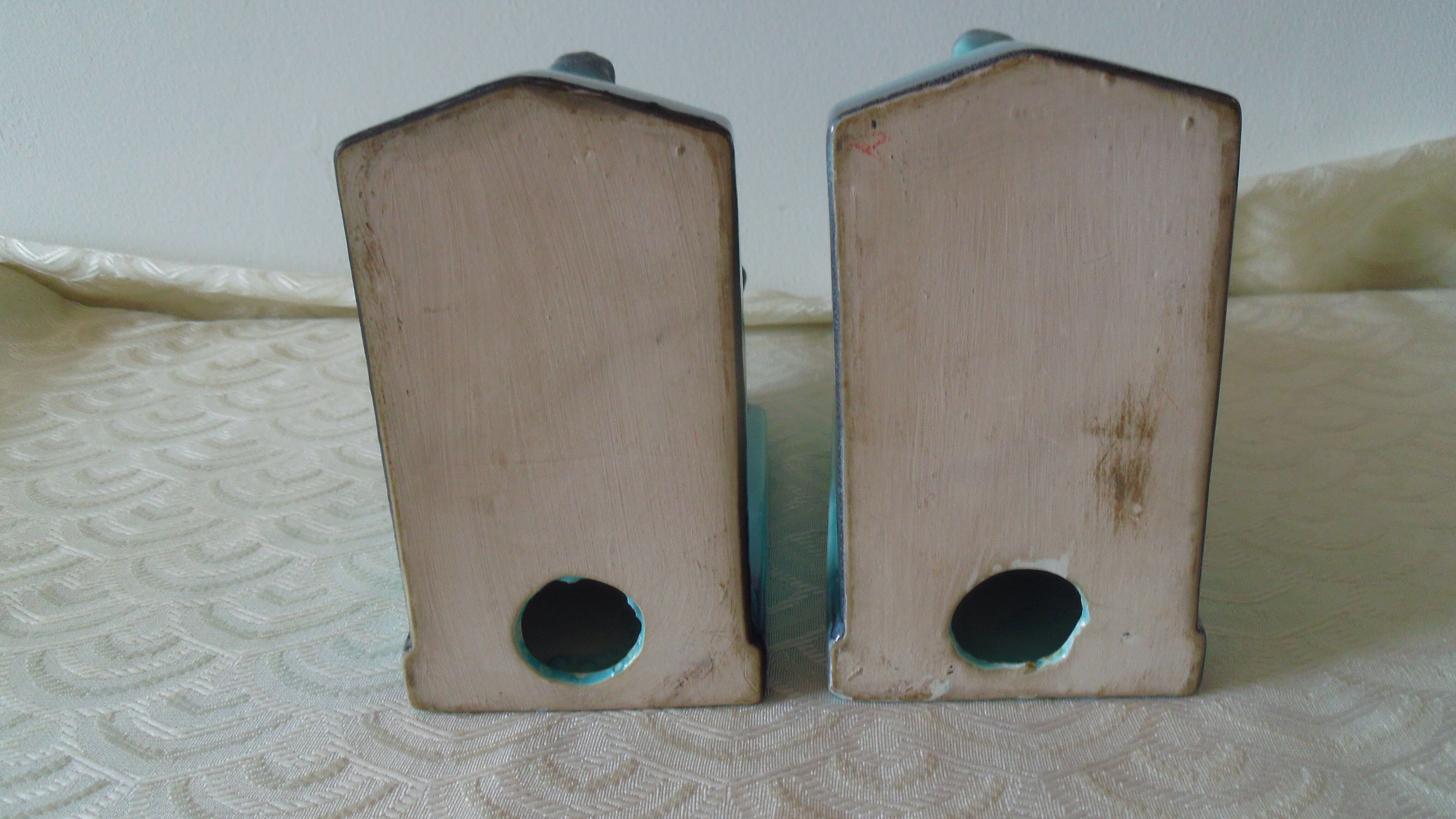 Pair of earthenware bookends
