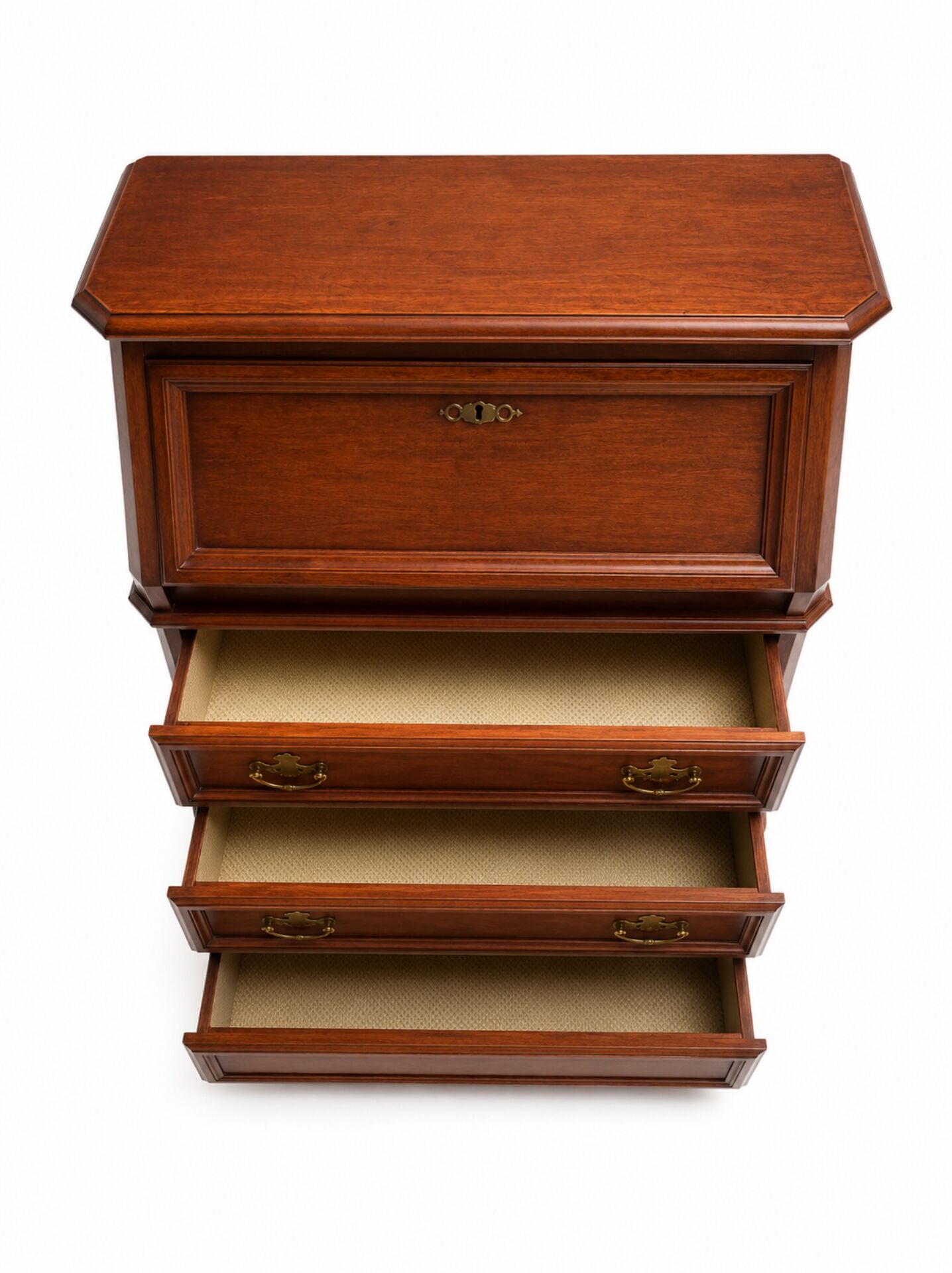 Solid oak desk secretary furniture