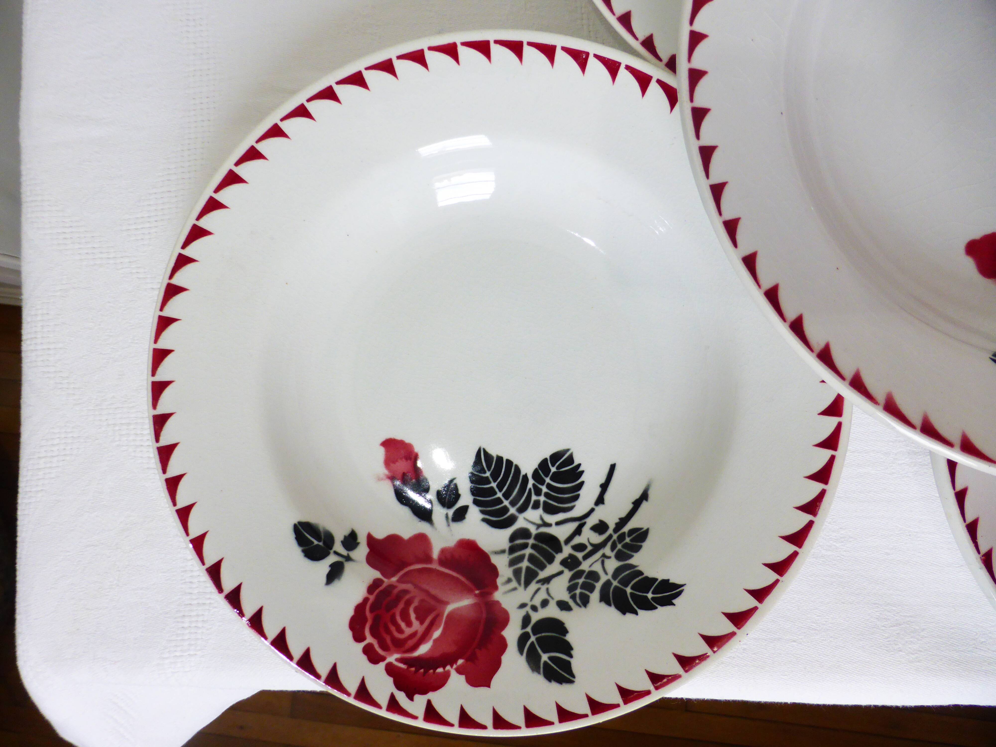 5 soup plates from St Amand Café Mars 210428