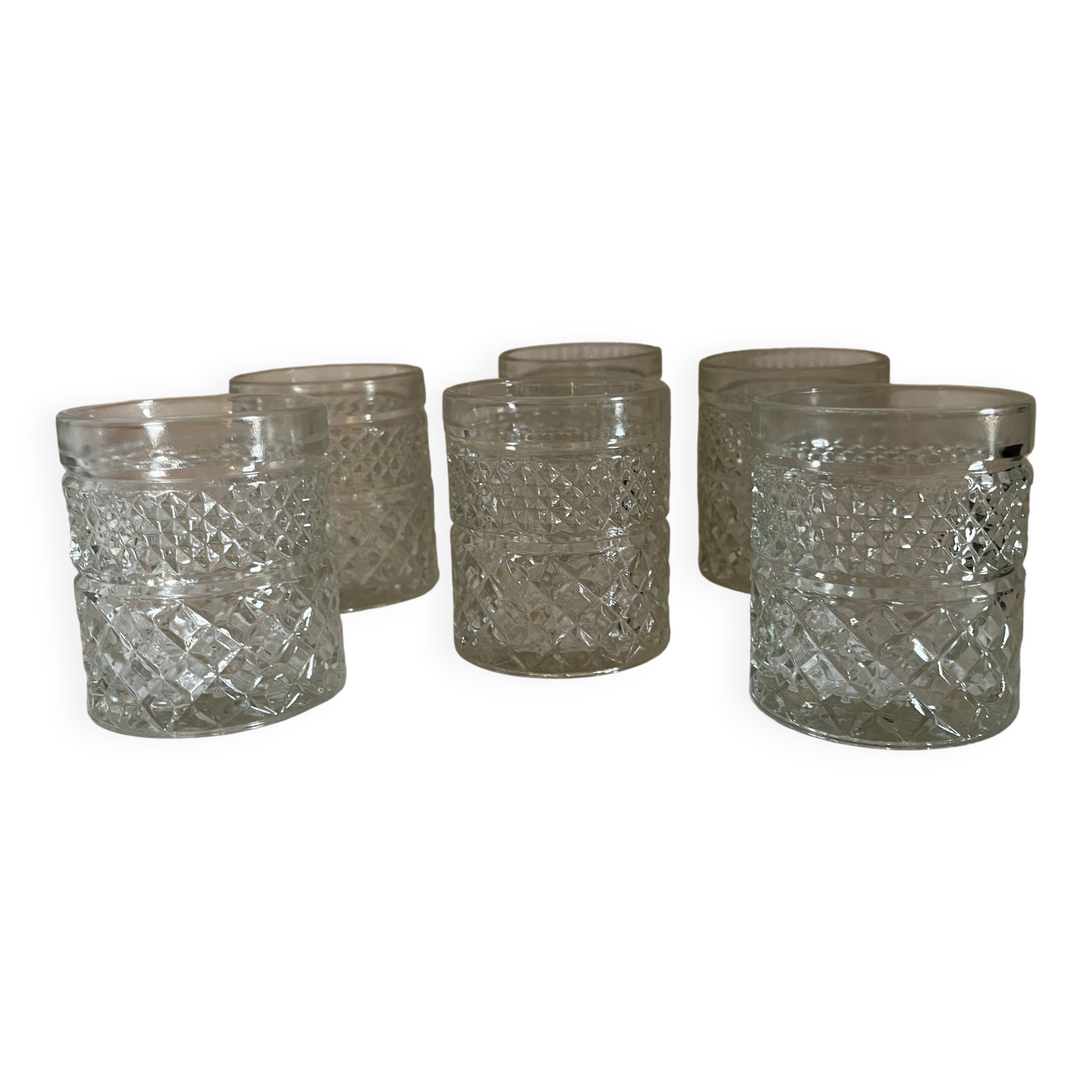Set of 6 whisky glasses