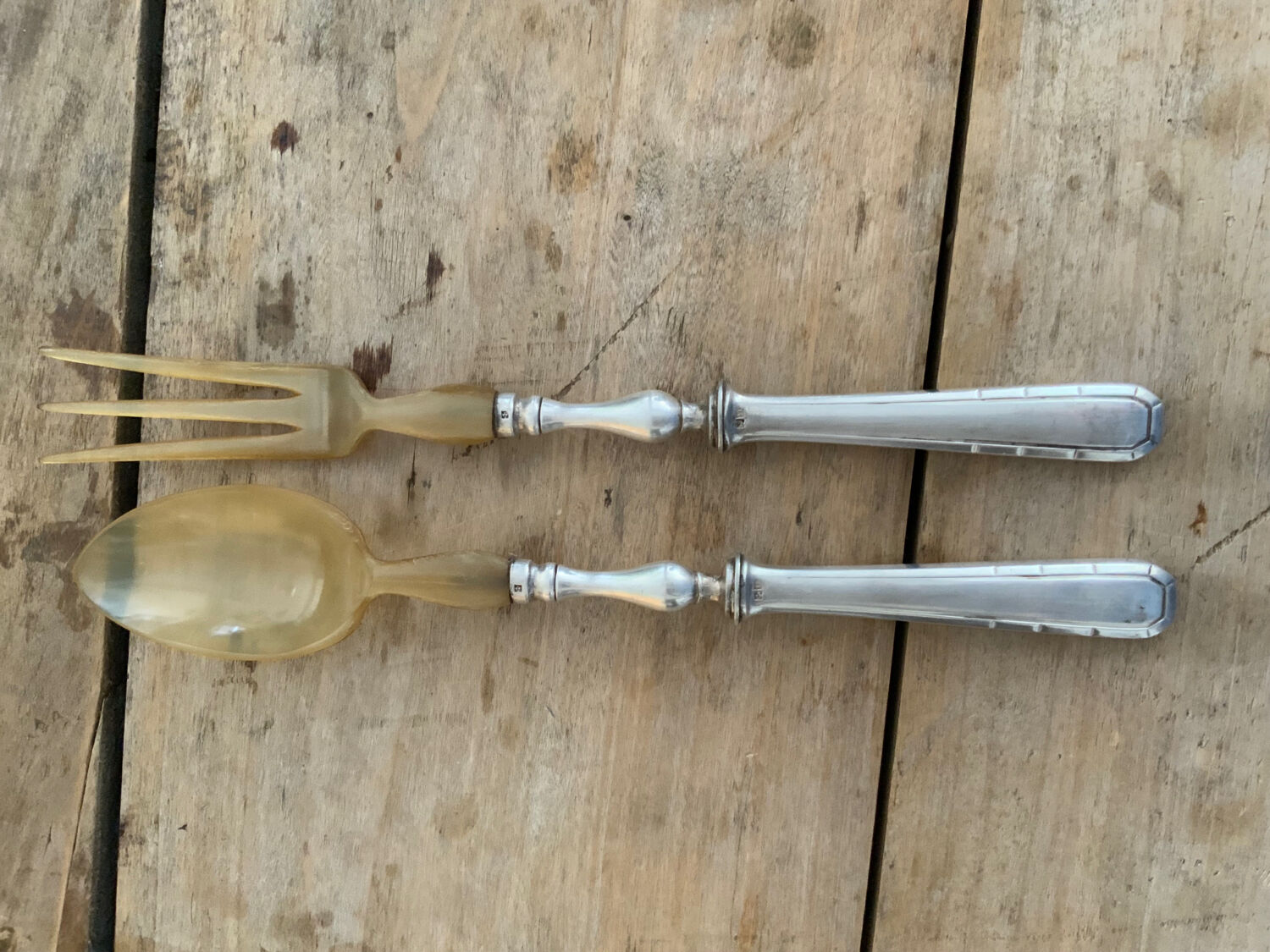 Antique salad cutlery