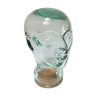 Bocal anthropomorphe en verre design années  80