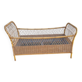 Rattan baby bed, cradle from 1970