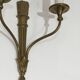 Pair of Louis XVI style bronze wall sconces with quivers