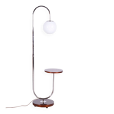 Lampe de sol Art Déco en chrome attribuée à Jindřich Halabala pour Up Závody, République tchèque, années 1930.