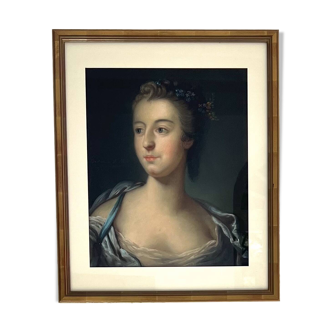 Portrait of a Woman, 19th Century. Pastel by Hortense De Saint Albin, 1849