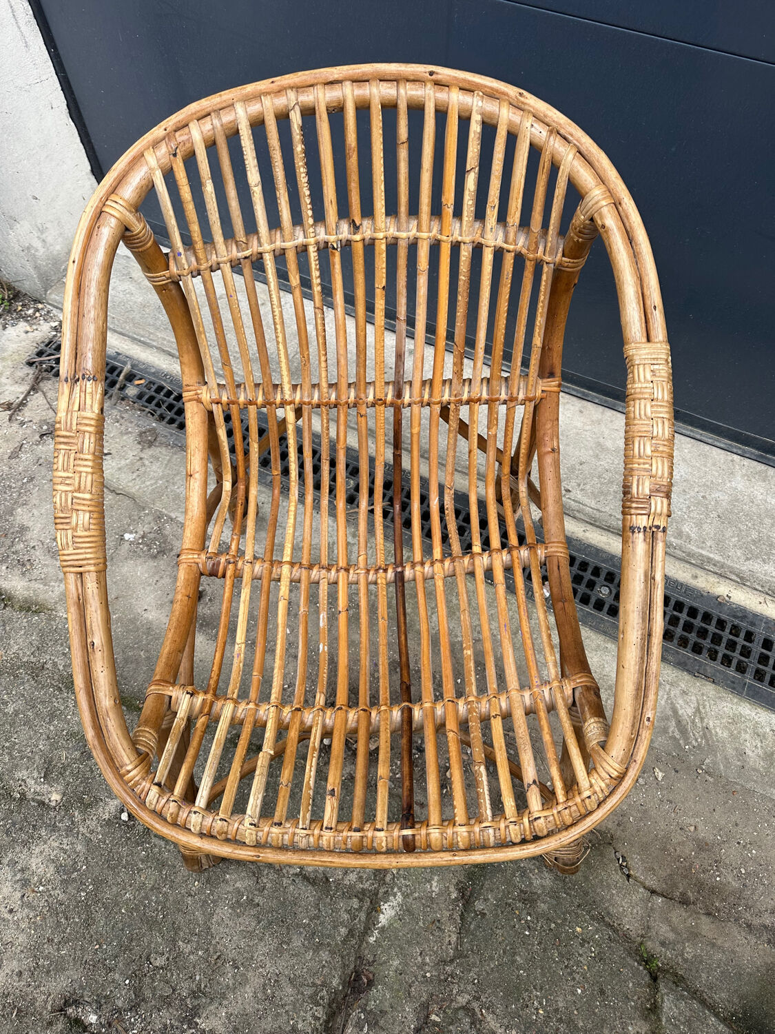 Rattan armchair