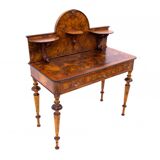 Walnut desk, Northern Europe, circa 1900. After restoration.