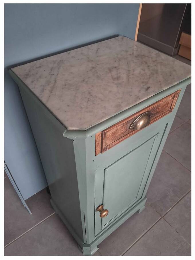 Small antique bedside table