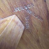 Nielson-stamped solid teak coffee table