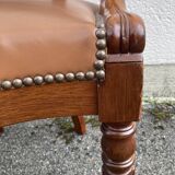 19th-century mahogany office chair