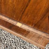 Antique chest of drawers with a grey marble top.
