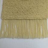 Grande tapisserie murale vintage faite à la main, décoration bohème pour la maison, Yougoslavie, années 70