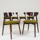 Dining room chairs set of 6 wild green Scandinavian design
