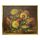 Georgina Cross painting bouquet of flowers oil on panel