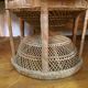 Large Emmanuelle chair in wicker and rattan Era 1970