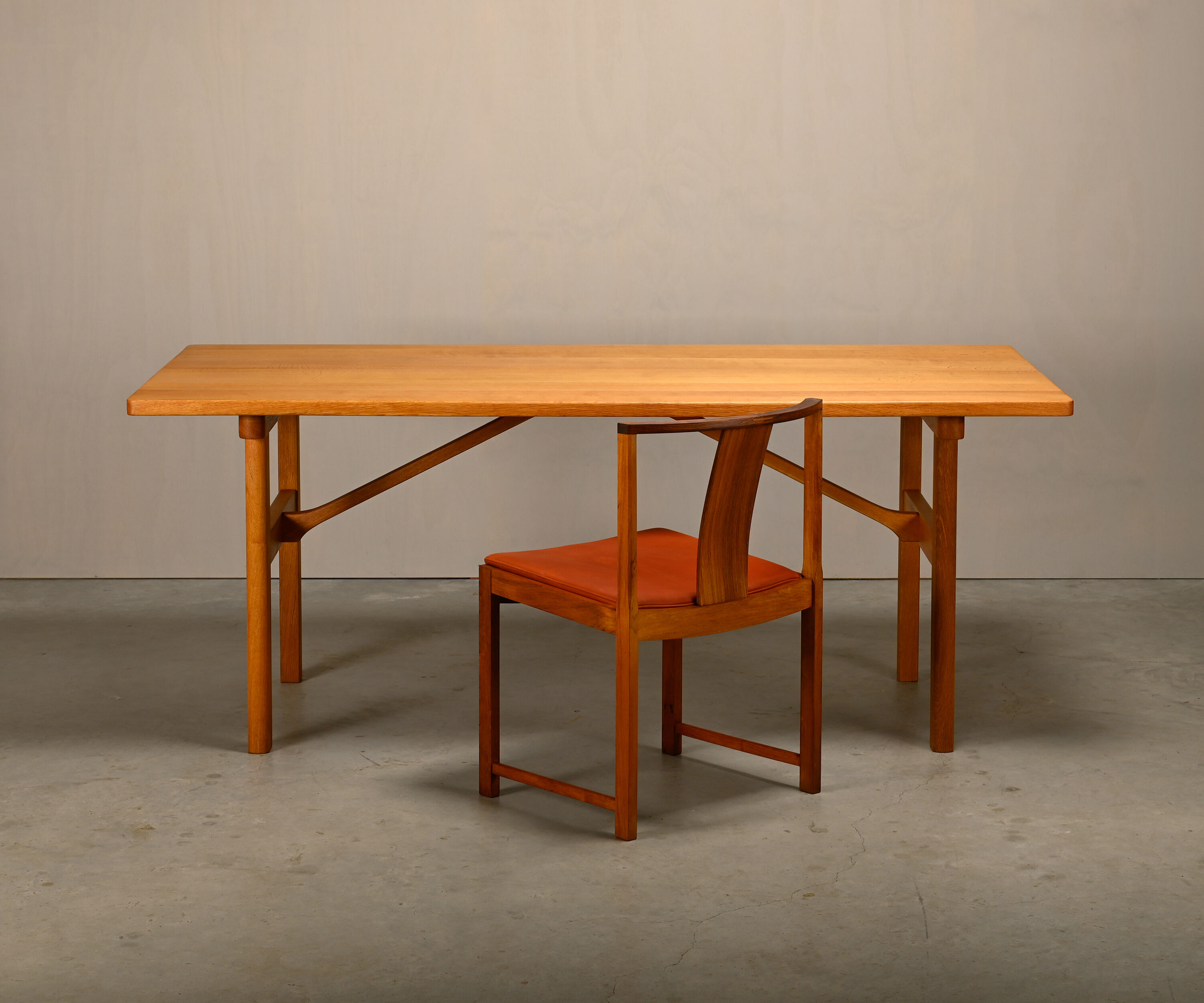 Børge Mogensen solid Oak Dining Table or Desk Model 6284 for Fredericia
