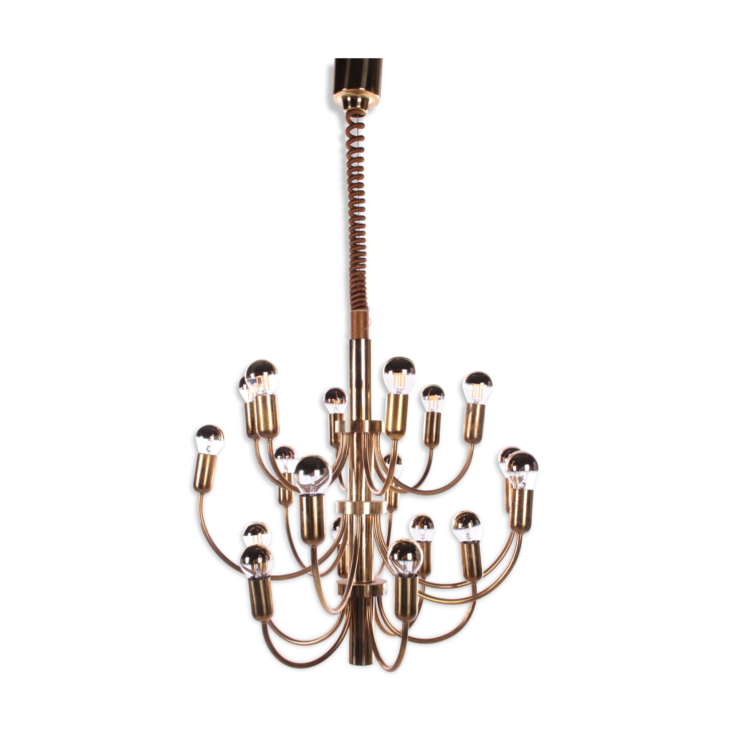 Sciolari Pendant lamp for Boulanger with 18 lights, 1960