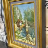 A. Di Carlo – Mediterranean Animated Scene – Oil on Panel