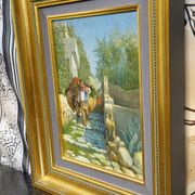 A. Di Carlo – Mediterranean Animated Scene – Oil on Panel