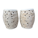 Ceramic sofa tips enamelled Decorative art