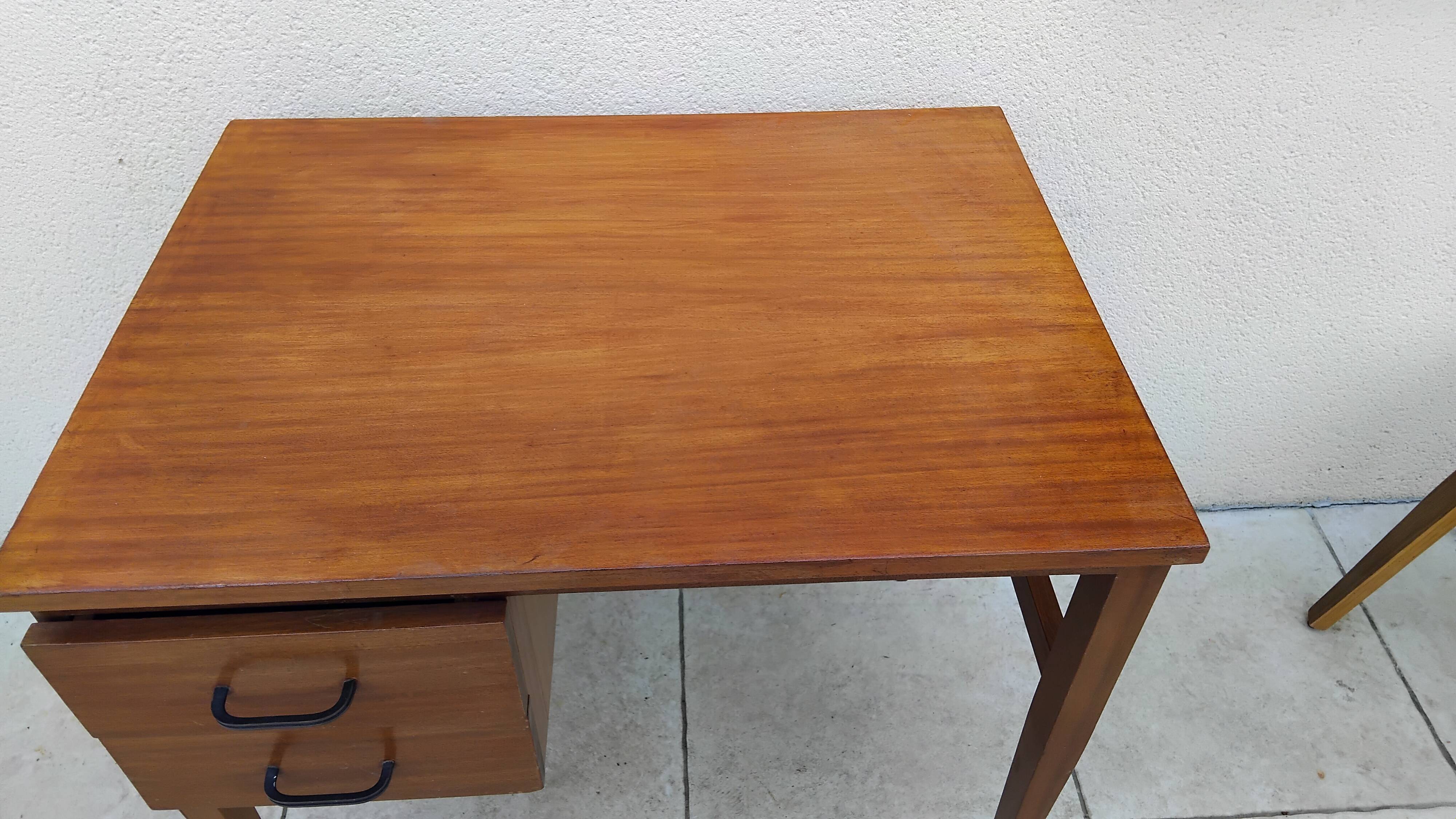 Bureau vintage scandinave teck année 60