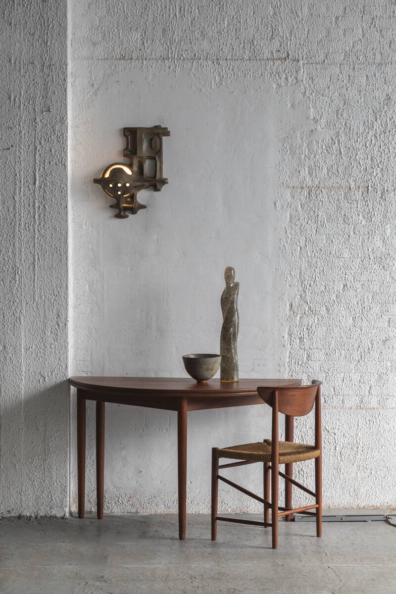 Brutalist wall lamp by Matt Camps for Loré Ceramics, the Netherlands, 1960s