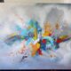 vraie peinture abstraite 116 cm