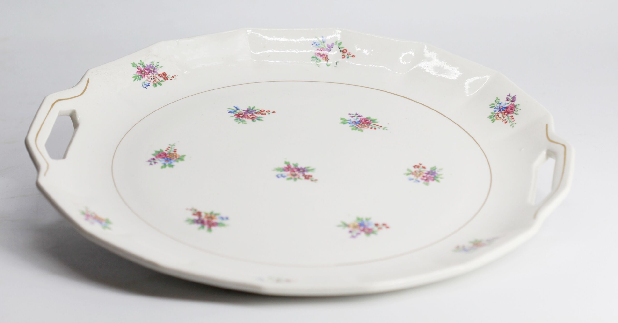 Dish small flowers porcelor ceranord