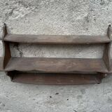 Antique wooden wall shelf