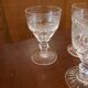 6 glasses of crystal white wine Saint Louis Trianon h 9.8 cm