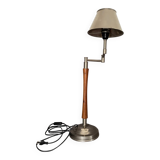 Lampe de table en bois et aluminium