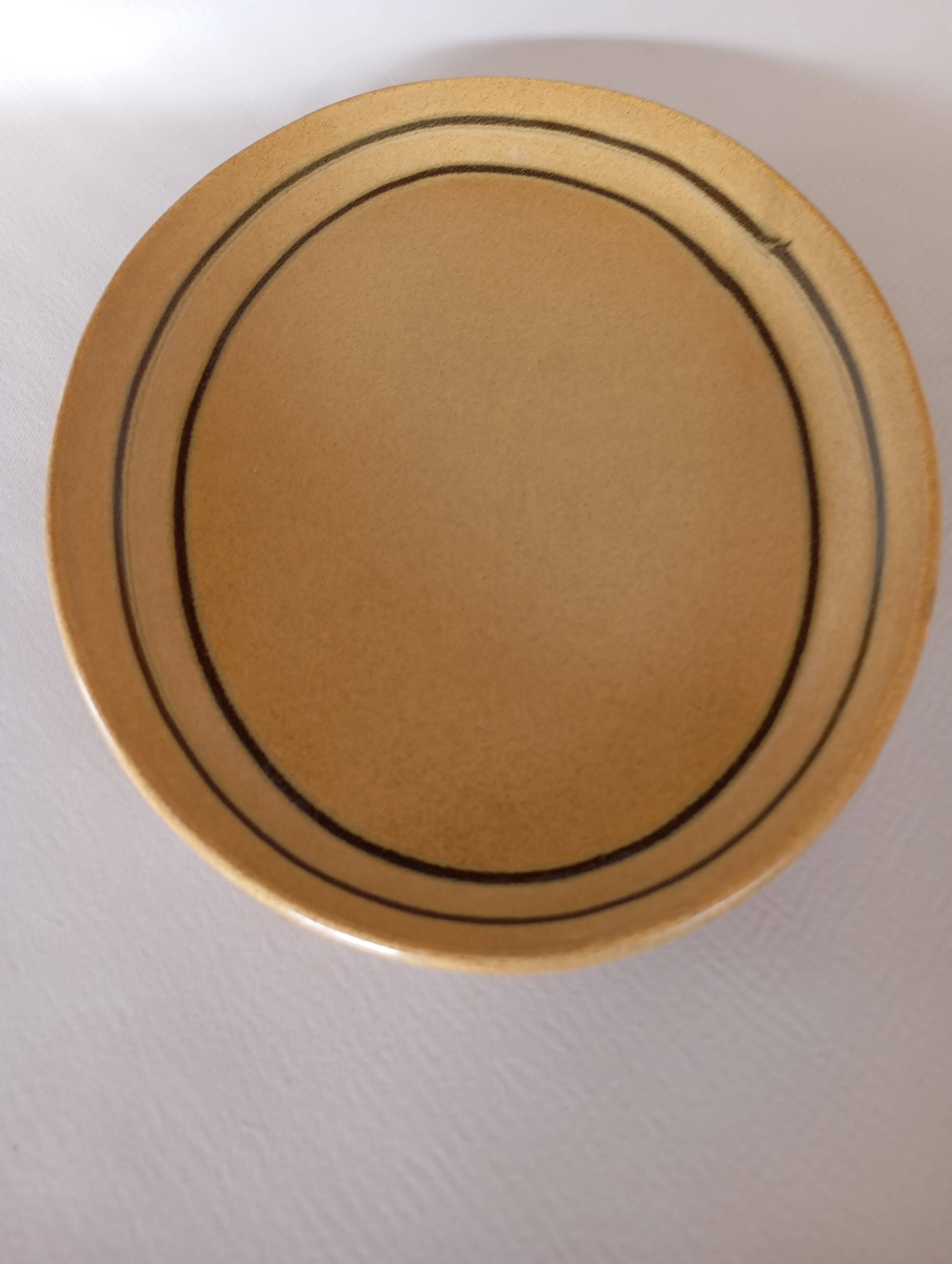 Oval dish Sarreguemines "Chaumière"