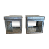Lot de 2 boîtes zinc