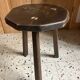 Paire de tabourets tripodes